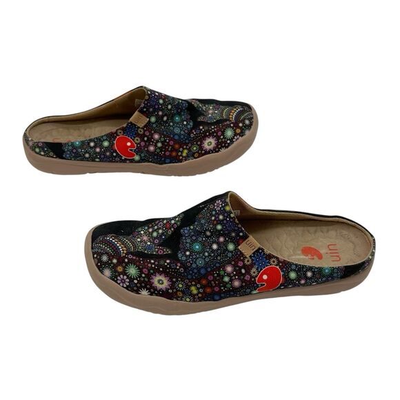 UIN Pray for Goodness 2 Malaga Slippers Cotton Colorful W1122574 Womens Size 7 - Picture 4 of 7